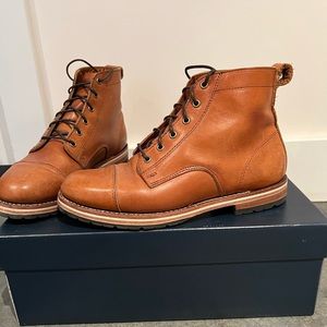 Helm Boots - Muller Teak Blucher - size 8
